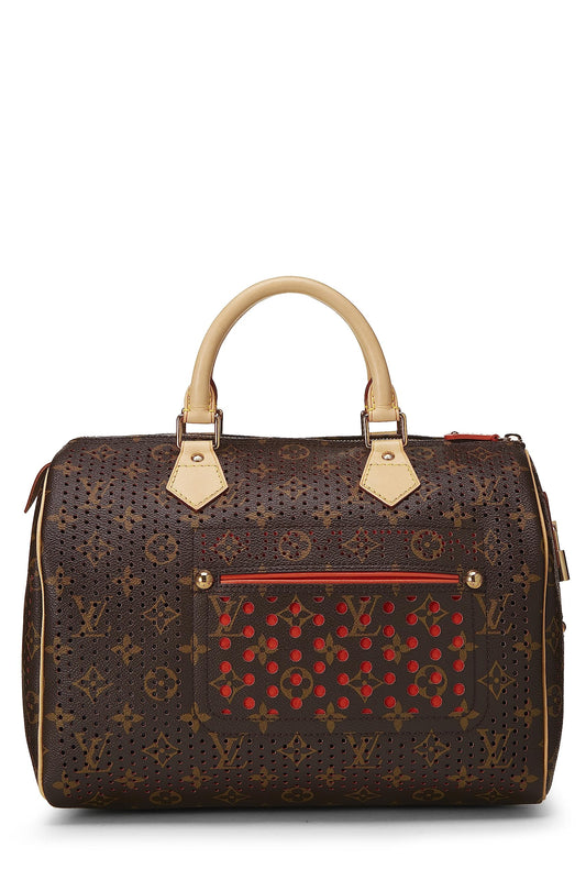 Louis Vuitton, Orange Monogram Canvas Perforated , Orange