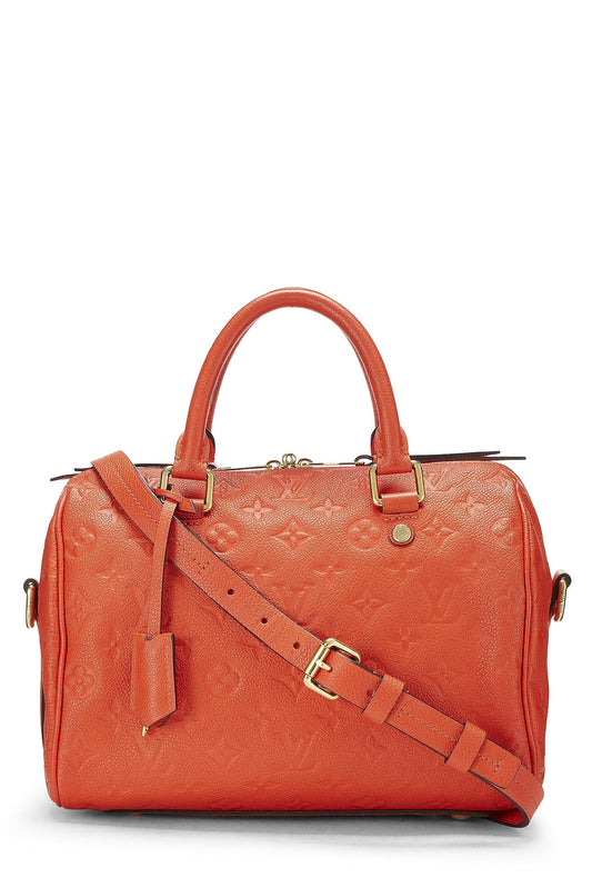 Louis Vuitton, Orange Monogram Empreinte Bandouliere 25, Orange