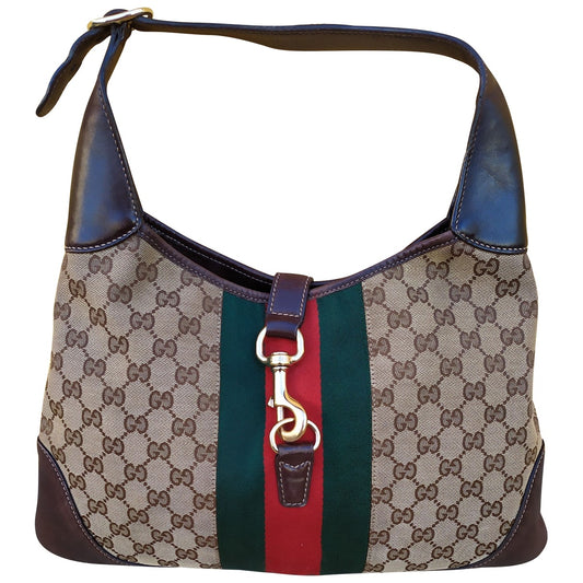 Gucci jackie brown cloth handbag