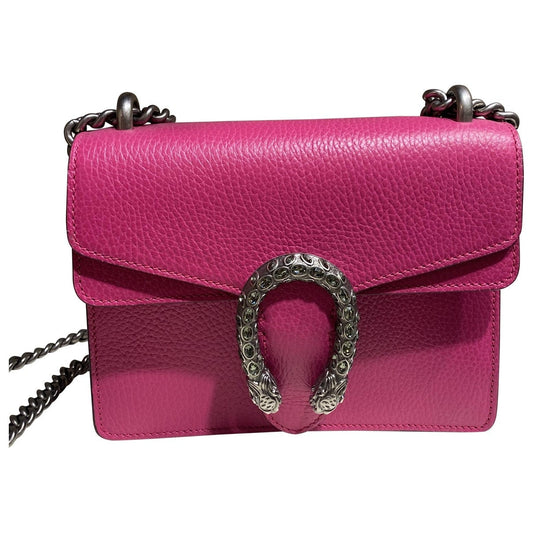 Gucci dionysus pink leather handbag