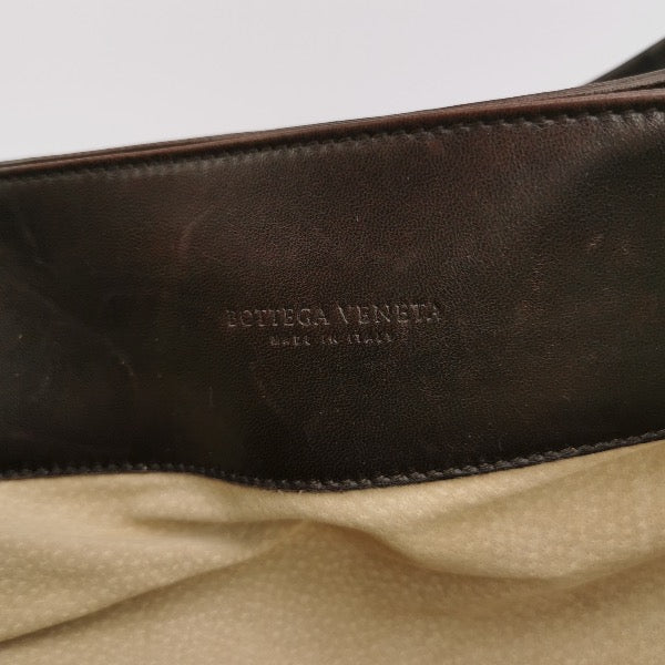 Bottega Veneta Roma Tote Intrecciato Lambskin Leather Dark Chocolate Brown 40cm