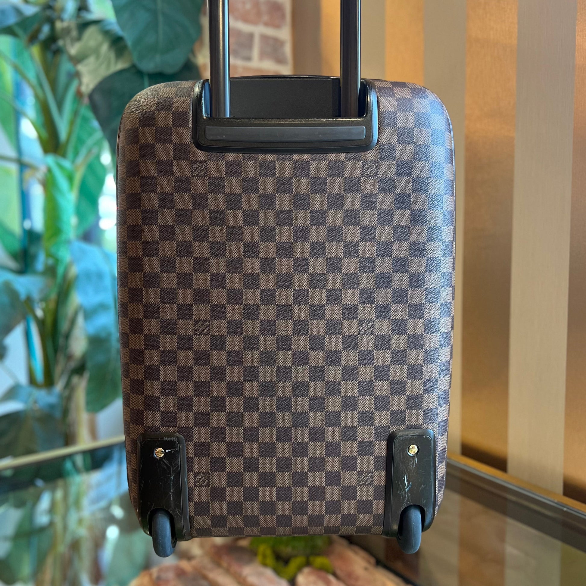 LOUIS VUITTON Pegase 50 Damier Ebene Canvas Suitcase Crossbody