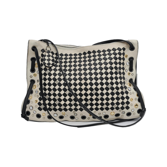 Bottega Veneta Intrecciato Check Palio Crossbody Bag 2018