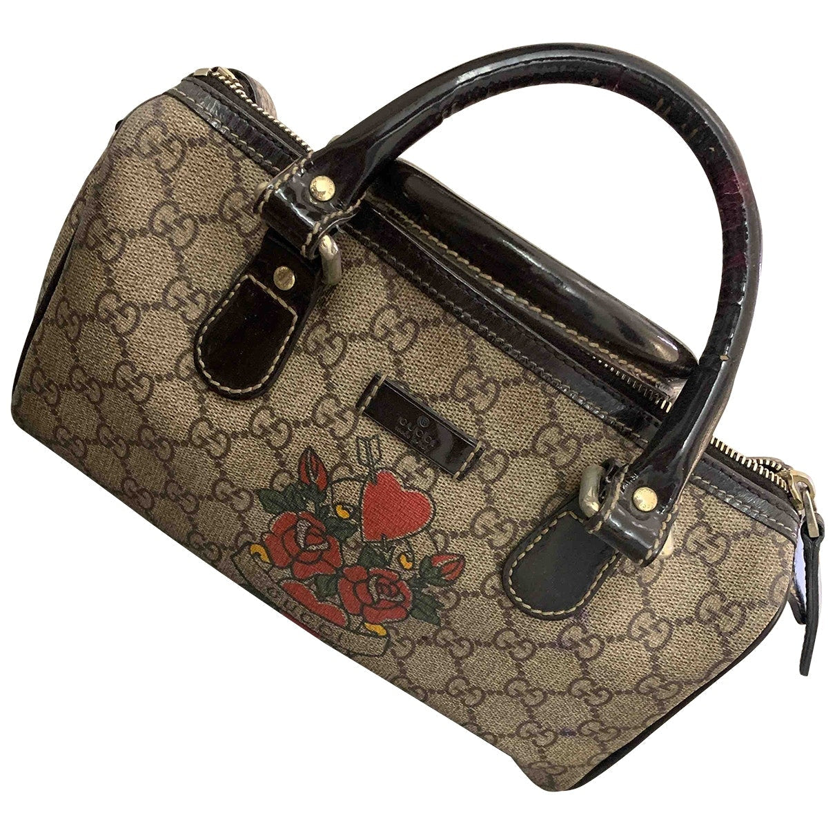 Gucci brown leather handbag