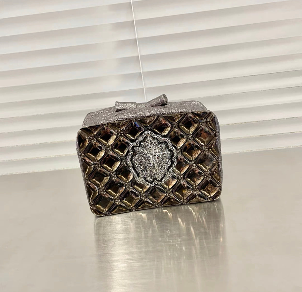Chanel MinaudiÃ¨re Moscow Leo Runway Rare Metal Clutch