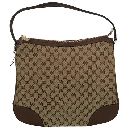 Gucci brown cloth handbag