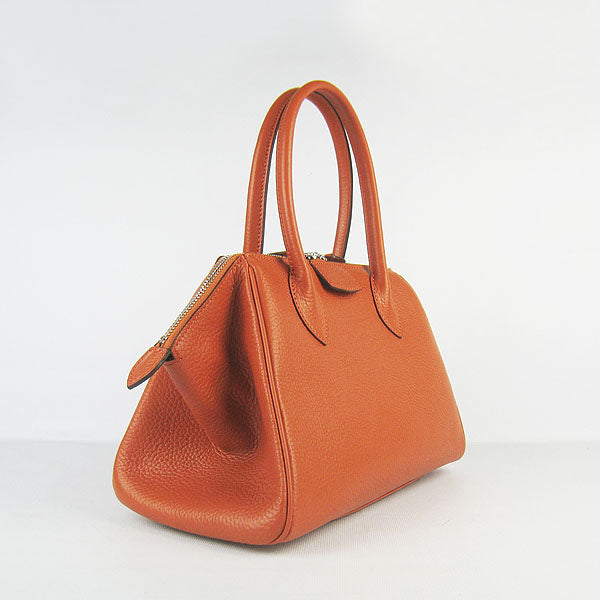 Luxury Hermes Paris Bombay Victoria Handbag orange