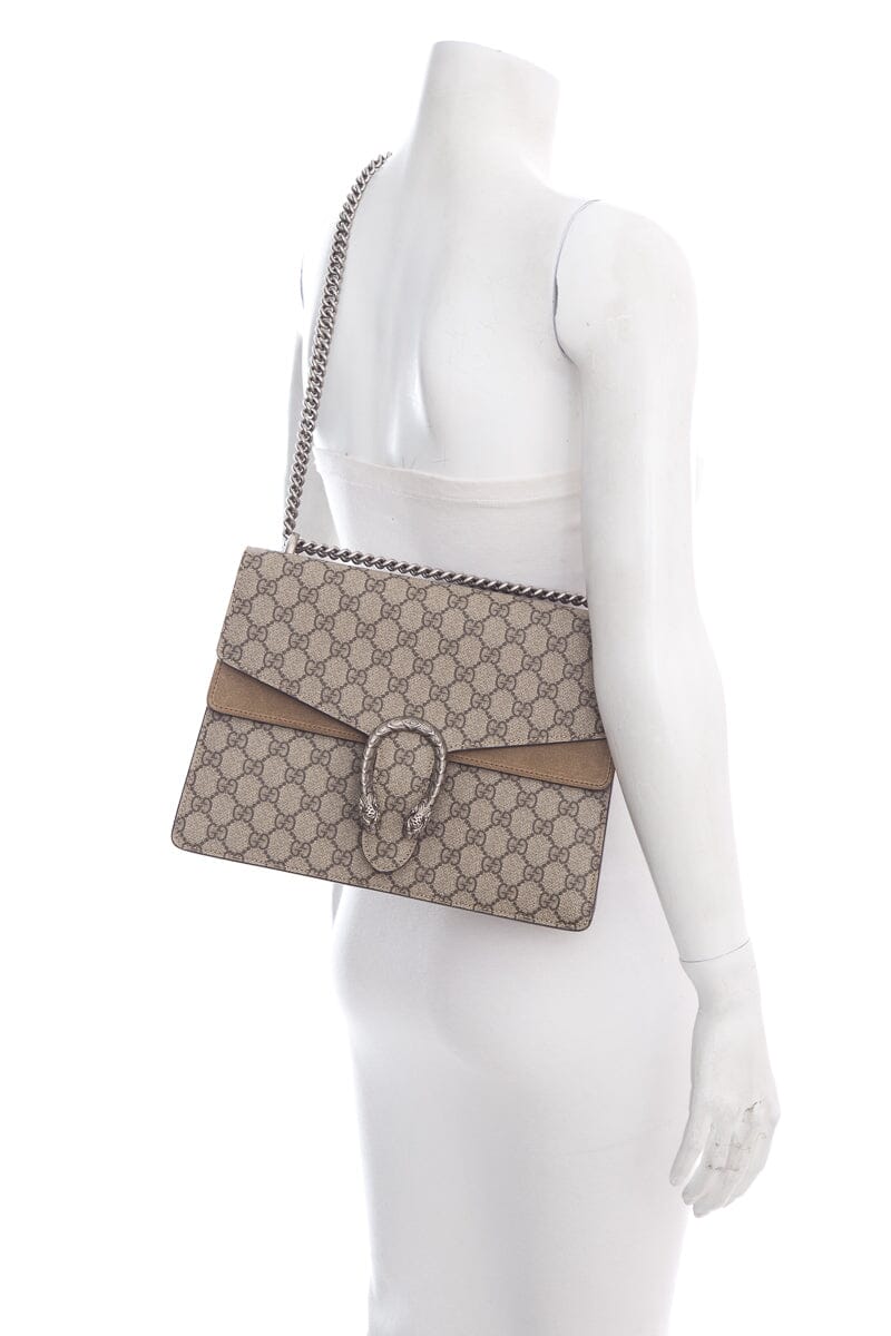 Gucci Dionysus Beige Monogram Handbag