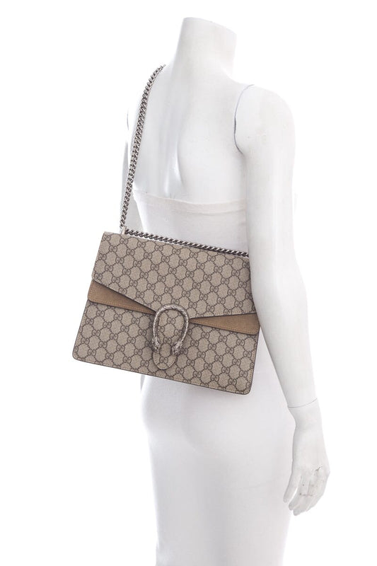 Gucci Dionysus Beige Monogram Handbag