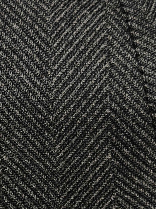 LOUIS VUITTON Grey Herringbone Pencil Skirt