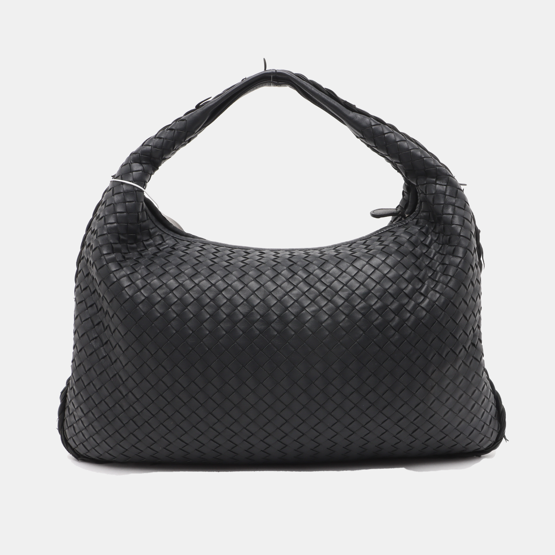 Bottega Veneta Intrecciato Hobo Bag Medium Black Lambskin leather 48cm