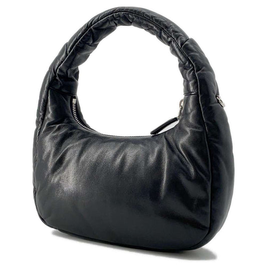 PRADA Padded Nappa 2WAY Handbag Black Leather