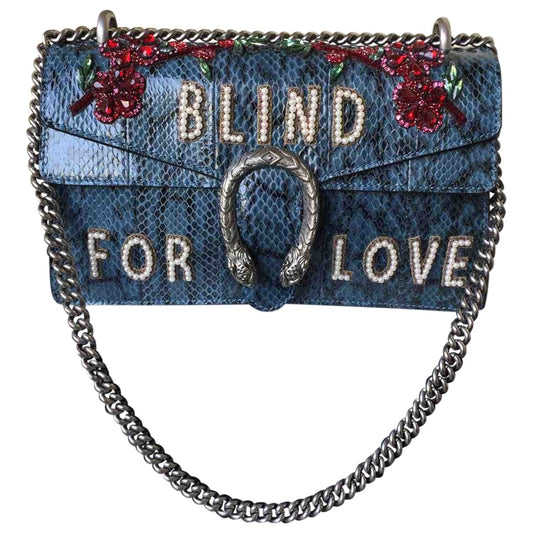 Gucci dionysus blue python handbag