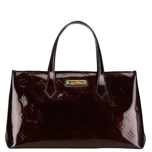 Louis Vuitton Monogram Vernis Wilshere PM Handbag M91644 Rouge Forest Wine Red Patent Louis Vuitton