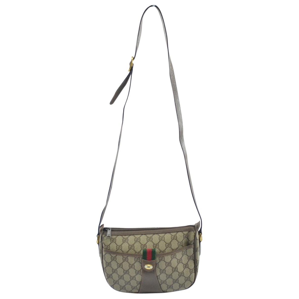 Gucci ophidia brown cloth handbag