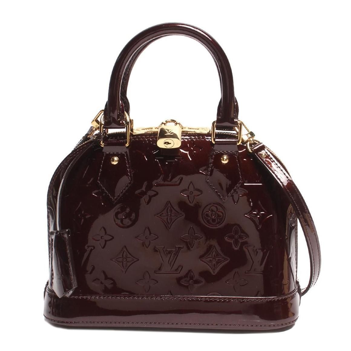 Louis Vuitton Monogram Vernis Alma BB - Brown Handle Bags, Handbags IT0O2FNV2L6W