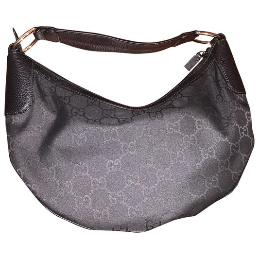 Gucci hobo black cloth handbag