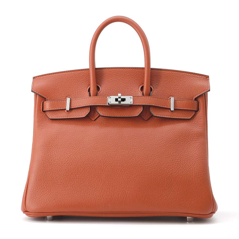 HERMES Birkin Verso Cuivre/ Blue Royale Taurillon Nobillo Size 25