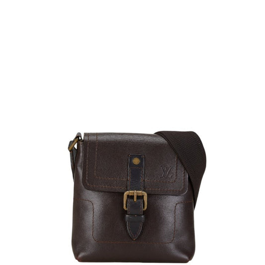 Louis Vuitton Coffee Leather Shoulder Bag