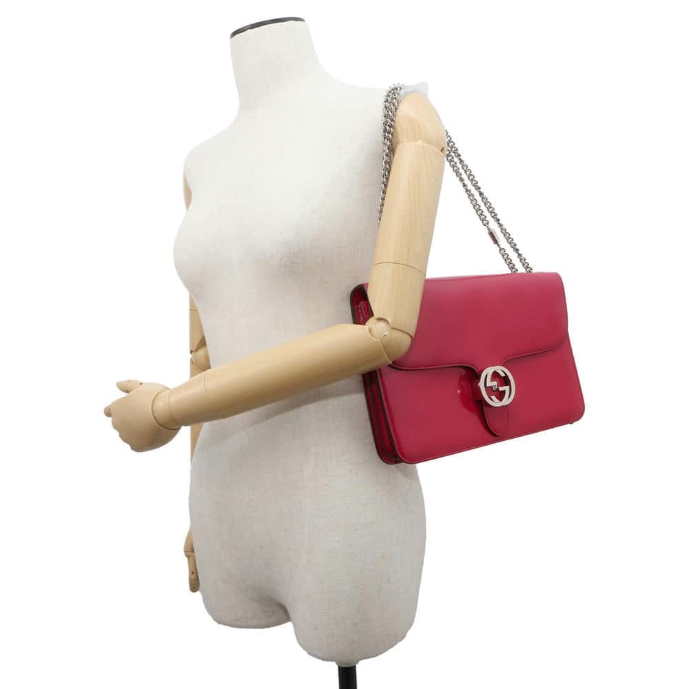 Gucci Chain Leather Shoulder Bag