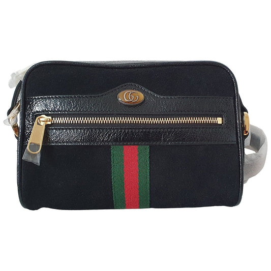 Gucci ophidia black suede handbag