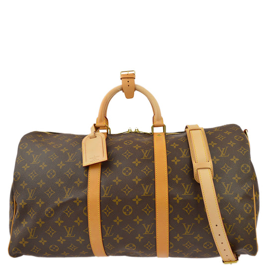 Louis Vuitton Monogram Keepall Bandouliere 50 Duffle Bag M41416