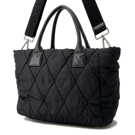 PRADA Bomber 2way Tote Bag Black Nylon