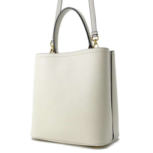 PRADA Panier 2wayShoulder White Leather Luxury Handbag