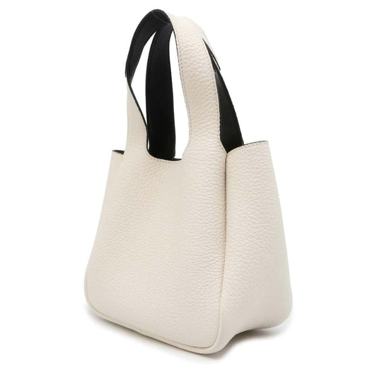 PRADA Handbag White Leather