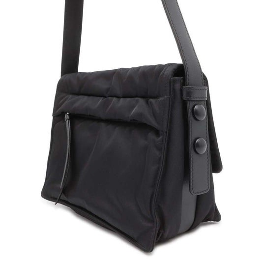 PRADA Small Padded Re-Nylon Shoulder Bag Black Nylon Leather Size Small