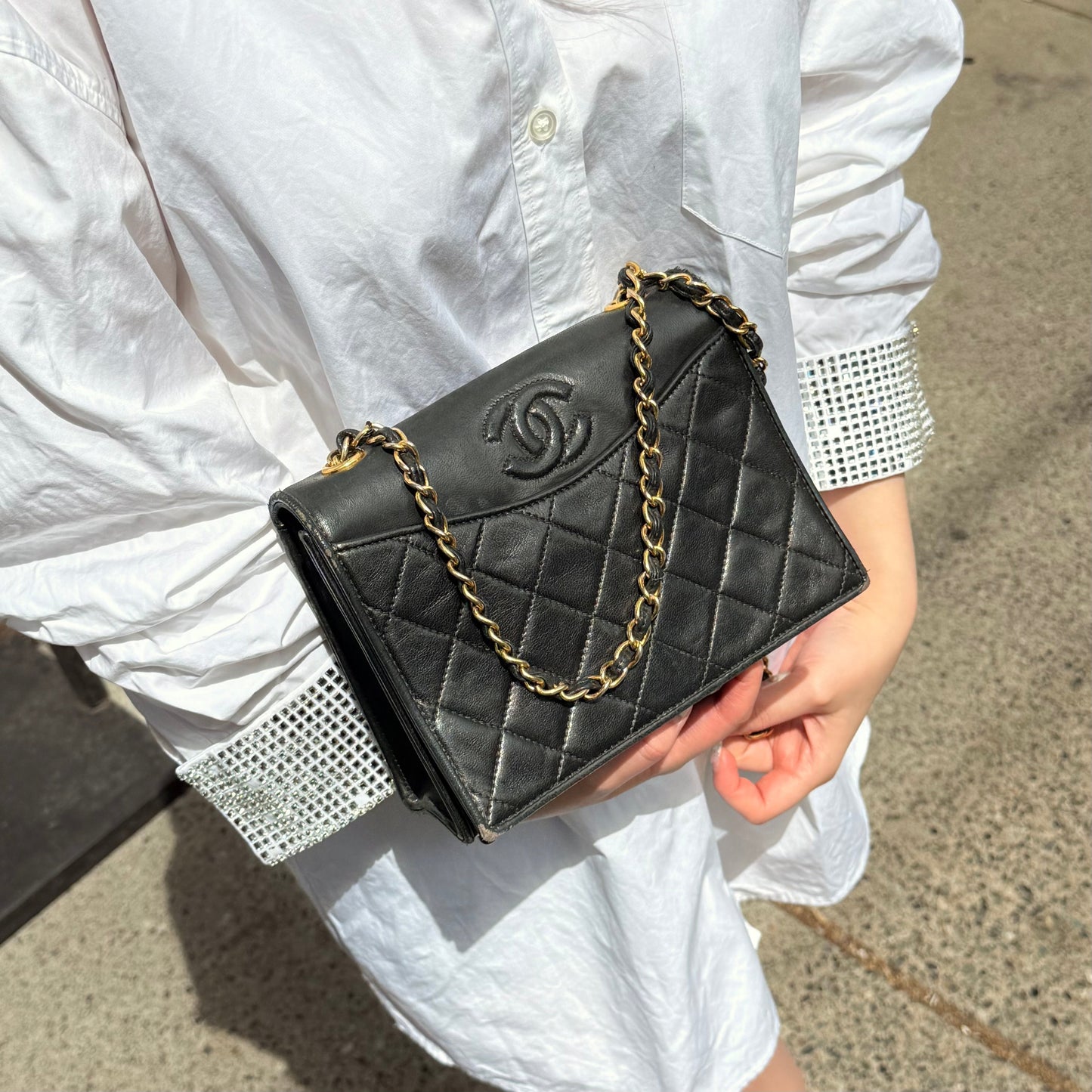 Chanel CC Quilted Flap Bag