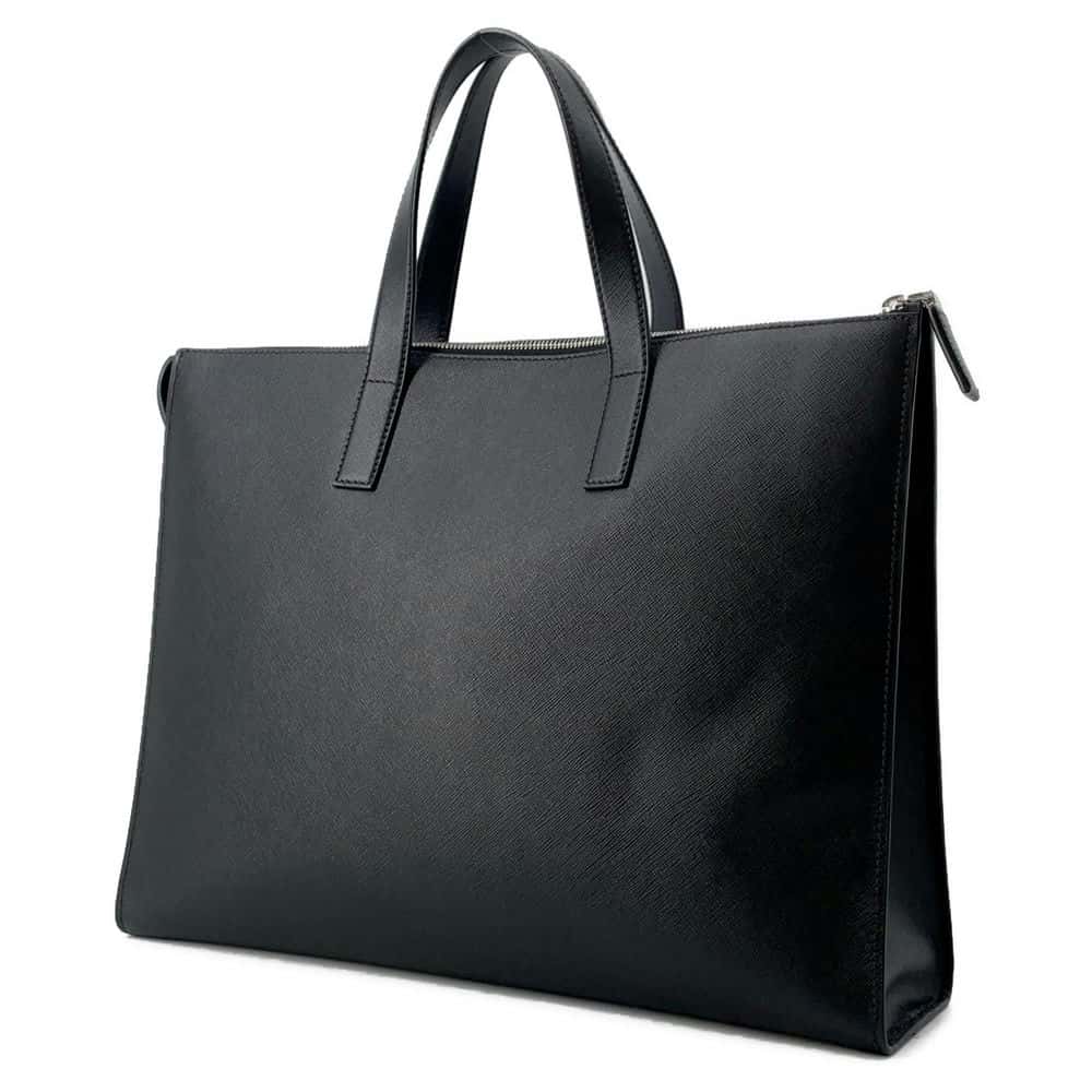 PRADA Briefcase Black Saffiano LeatherLeather Luxury Handbag