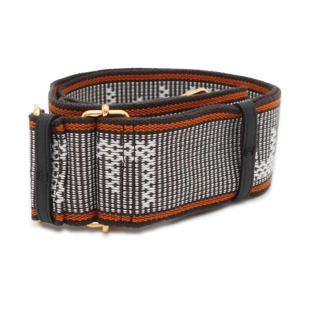 FENDI Strap you Black/White 8AV134 Canvas