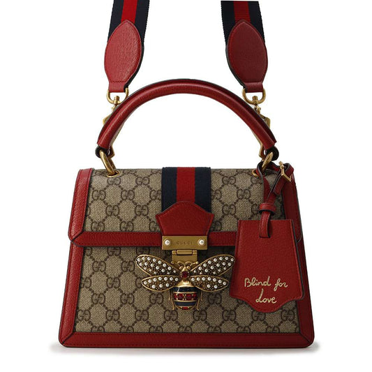 Gucci Leather Canvas Shoulder Bag
