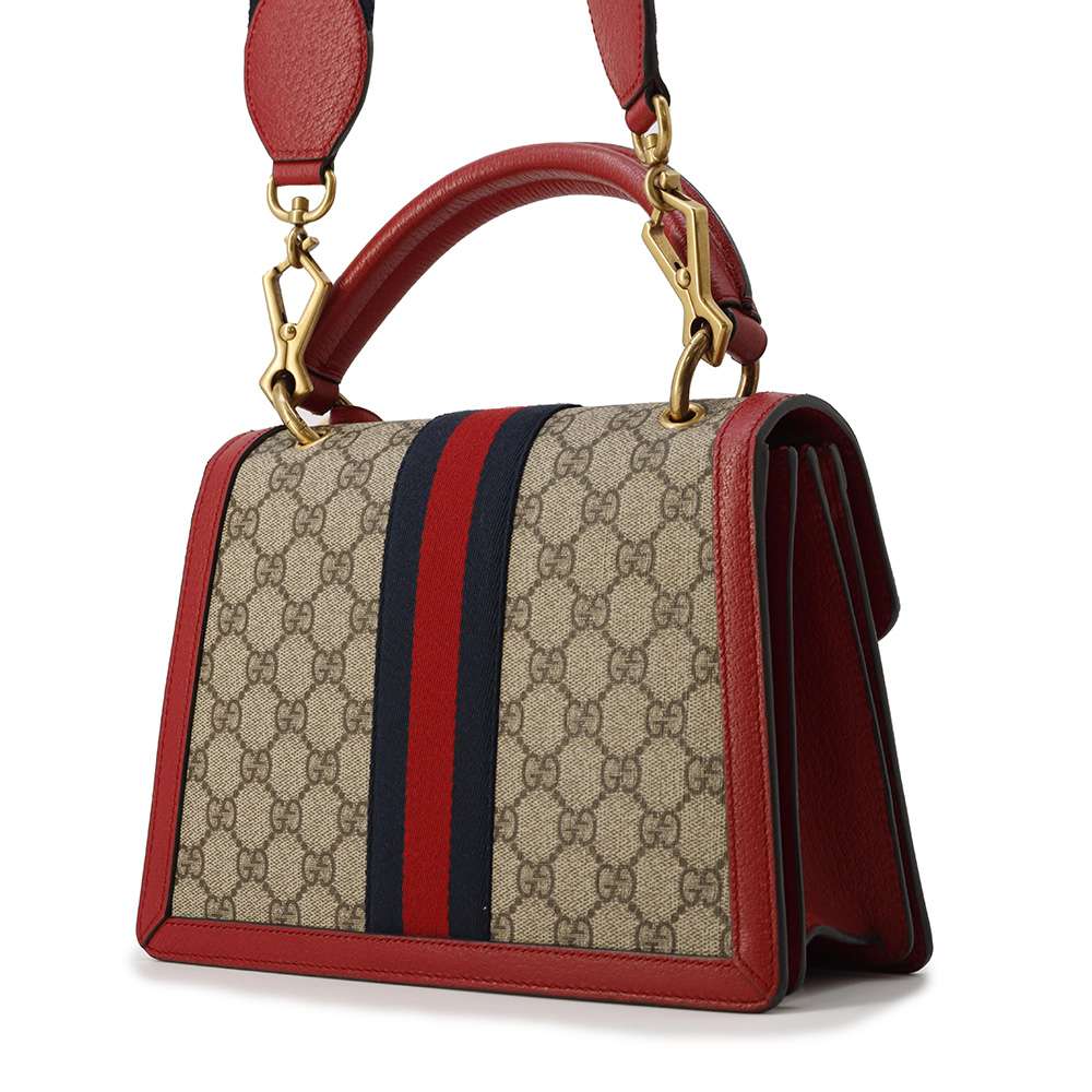 Gucci Leather Canvas Shoulder Bag