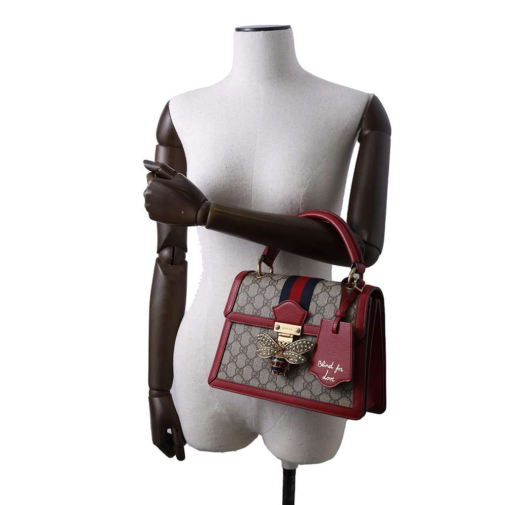 Gucci Leather Canvas Shoulder Bag