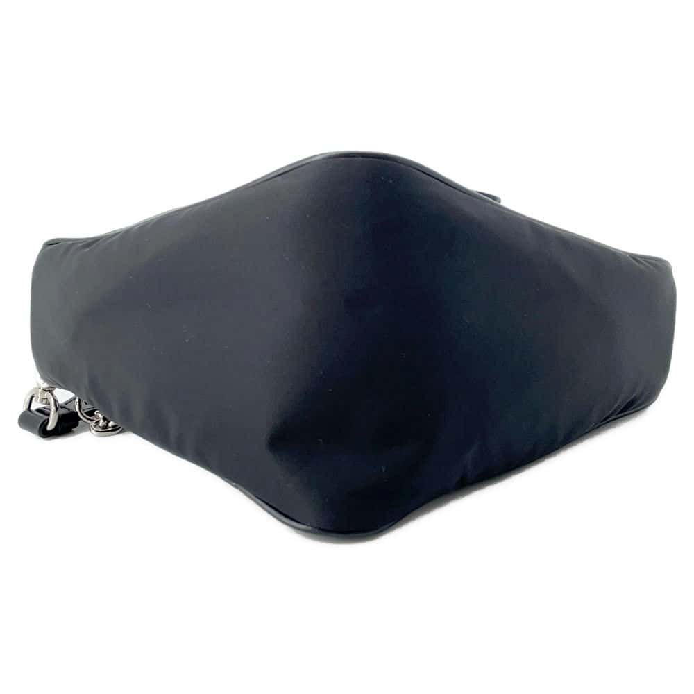 PRADA Triangle Shoulder Bag Black Nylon