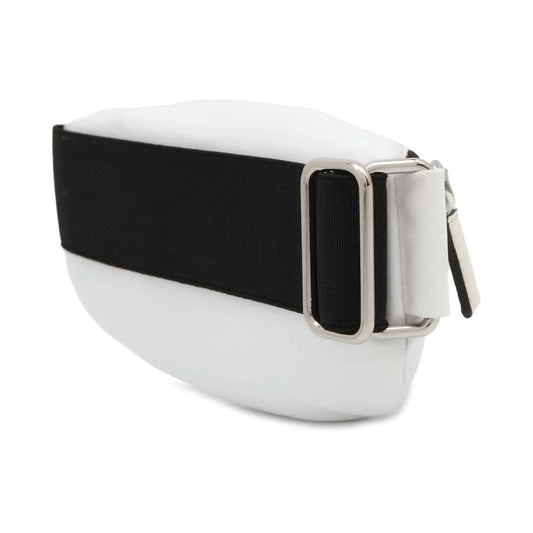 PRADA Wristband Pouch White/Black Nylon Luxury Handbag