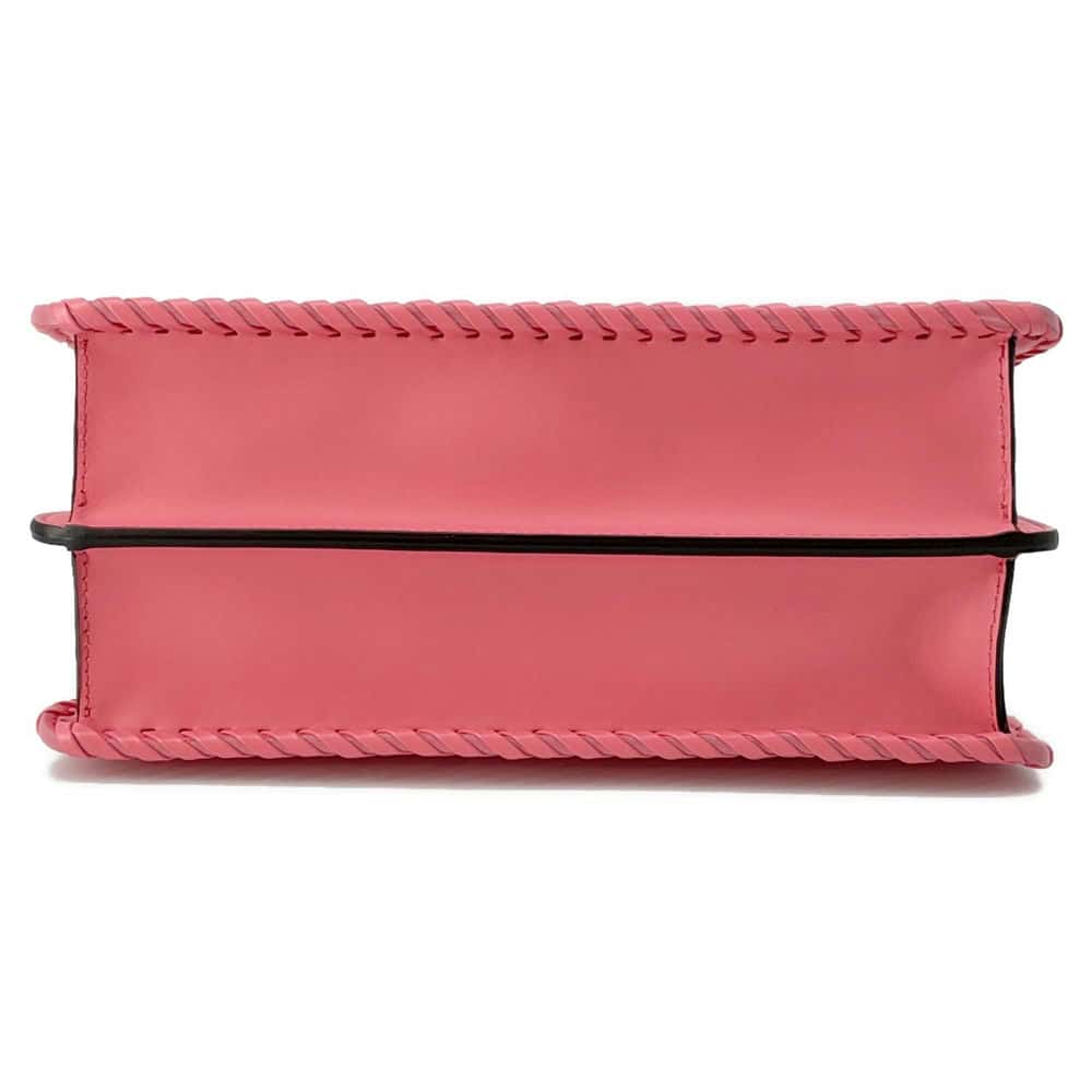 FENDI Peekaboo ISeeU Braided Pink 8BN327 Leather Size Small