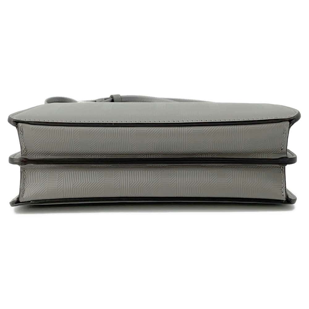 FENDI Peekaboo I.C.U. X-Cross 2WAY Shoulder Bag Gray 7VA582 Leather Size Small