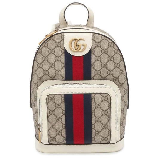 Gucci Leather Canvas Backpack
