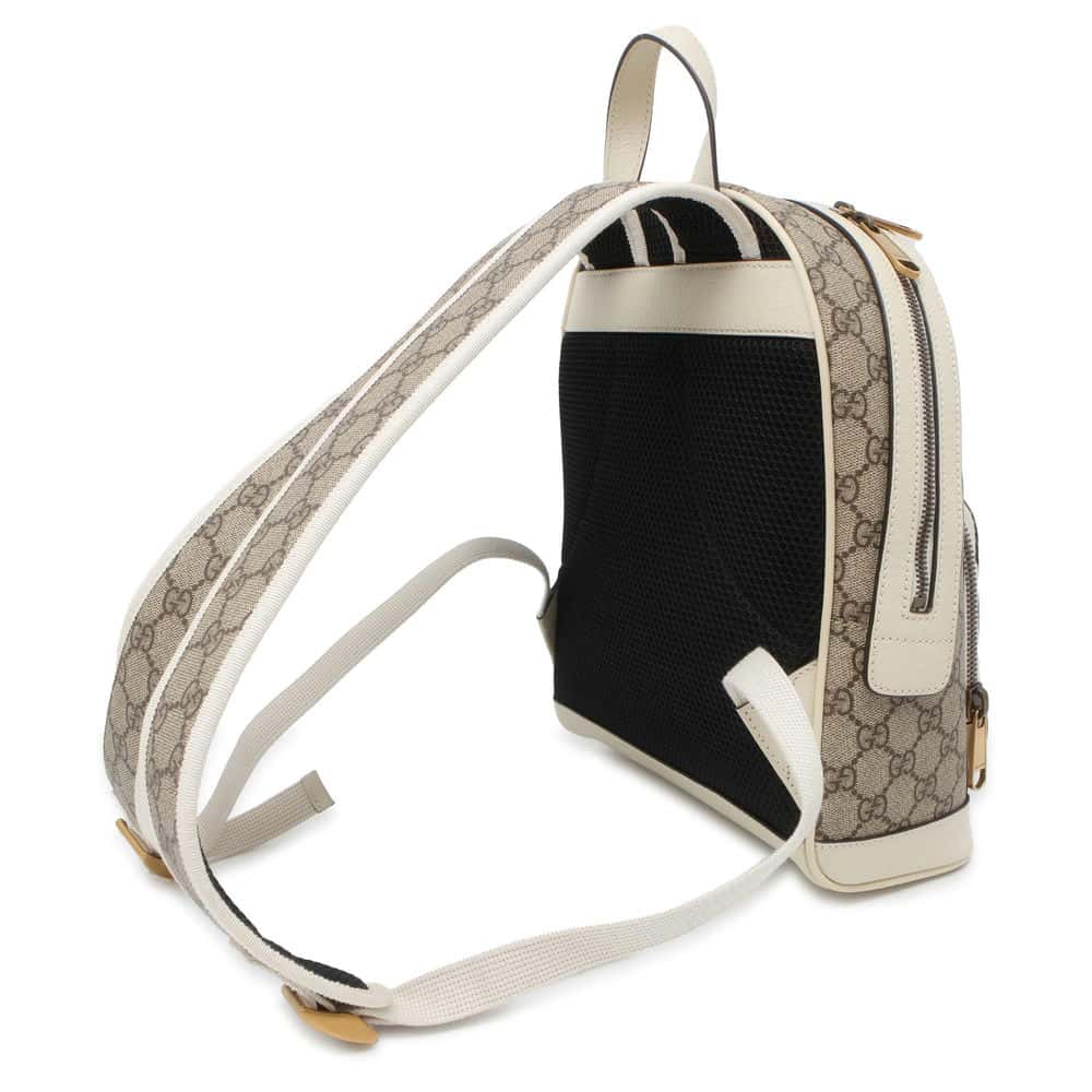 Gucci Leather Canvas Backpack