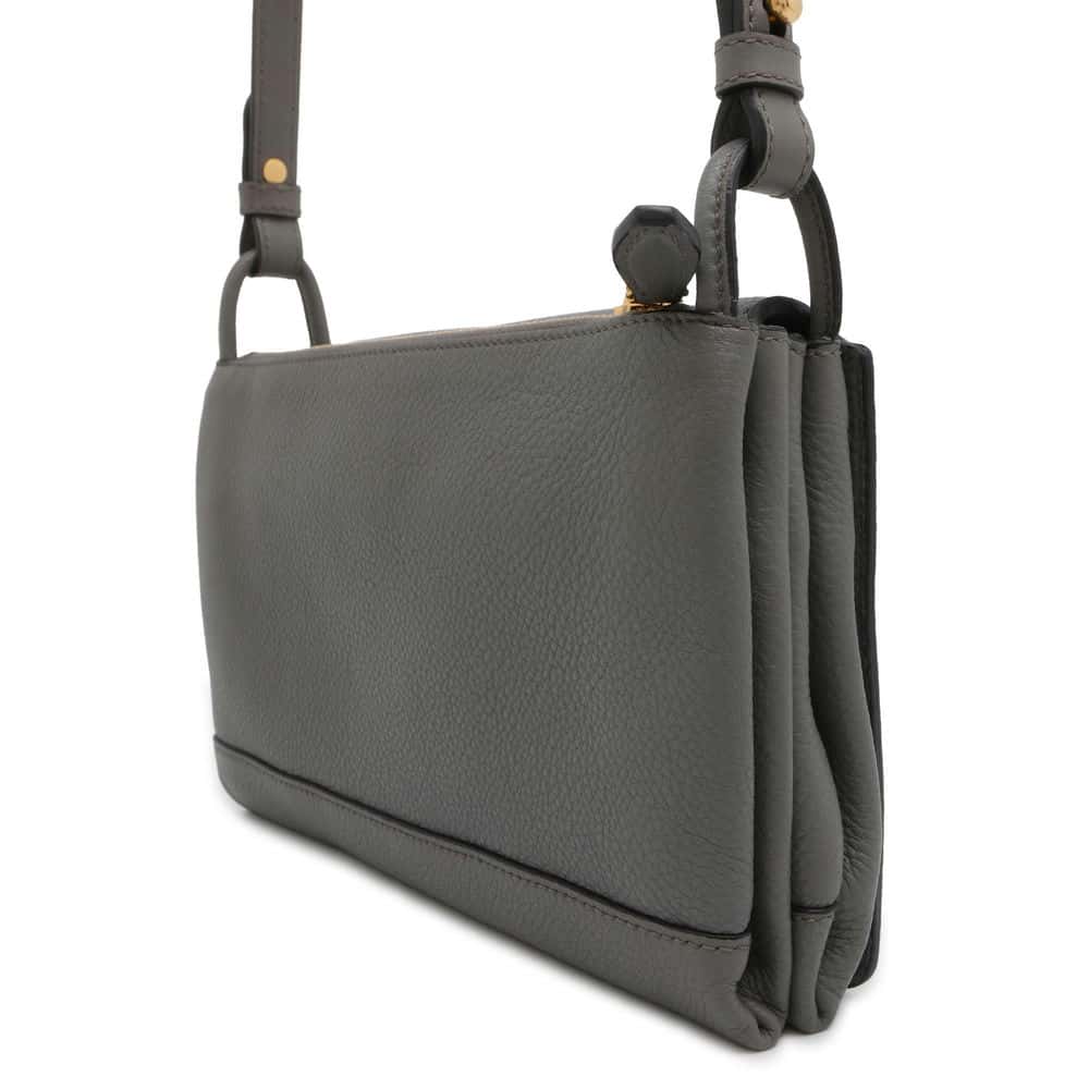 PRADA 2WAYShoulder Bag Gray Leather