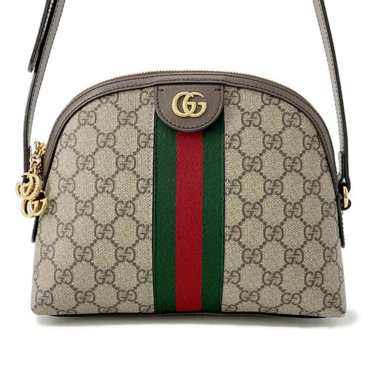 Gucci Leather Canvas Shoulder Bag