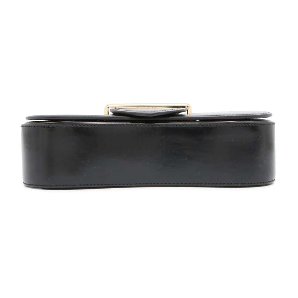 PRADA ChainShoulder Bag Black Leather