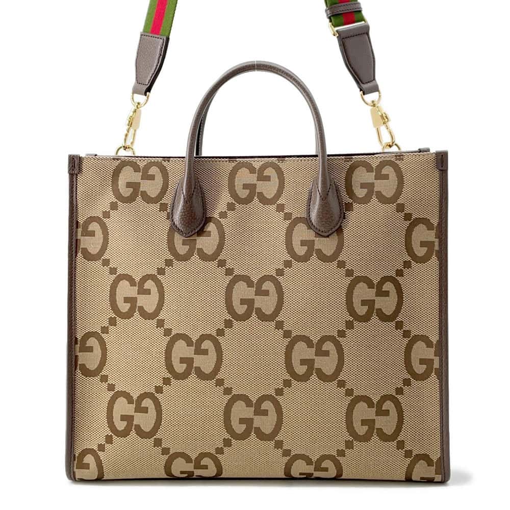 Gucci Leather Canvas Tote