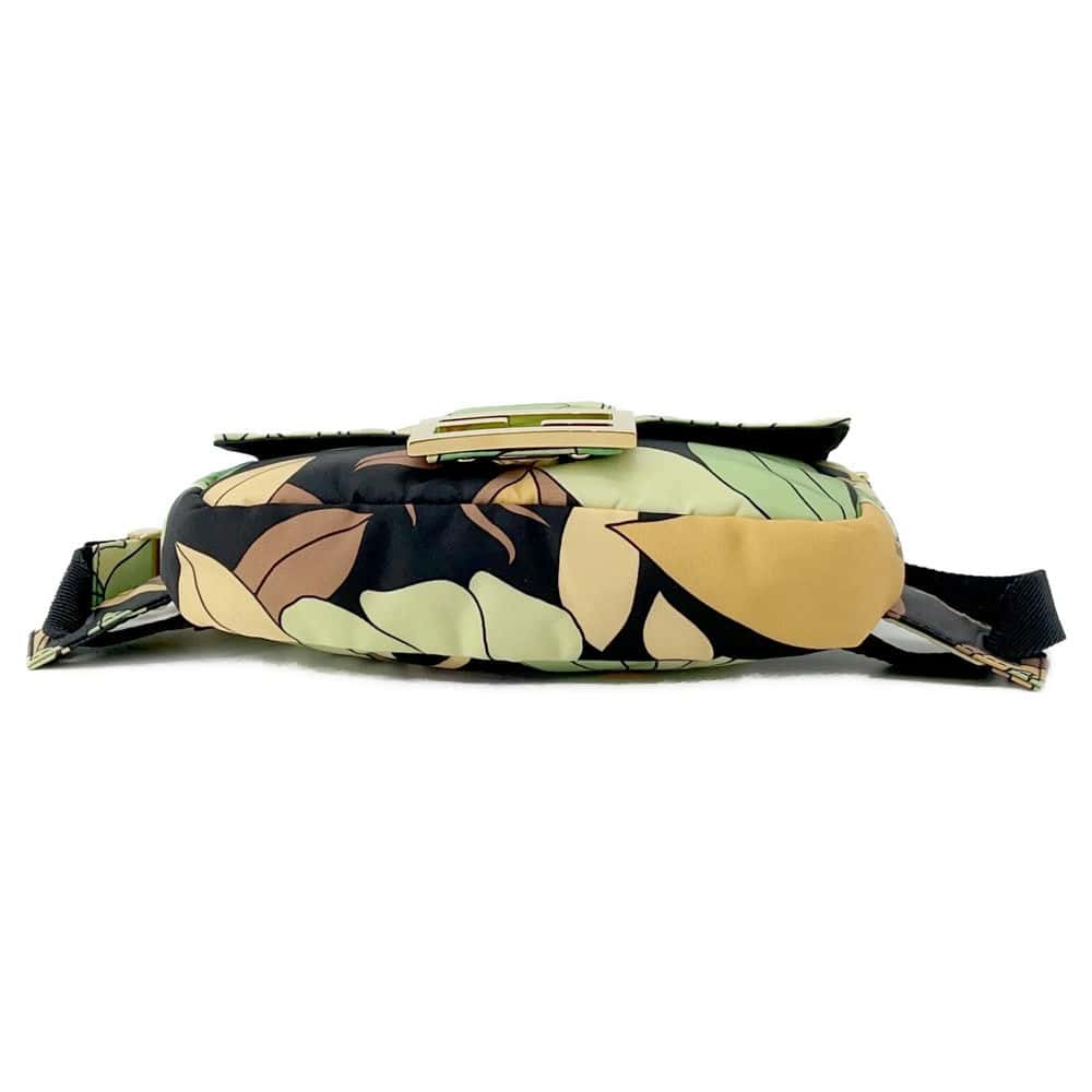 FENDI Bucket 2WAY Shoulder Bag Green/Multicolor 8BR782 Nylon