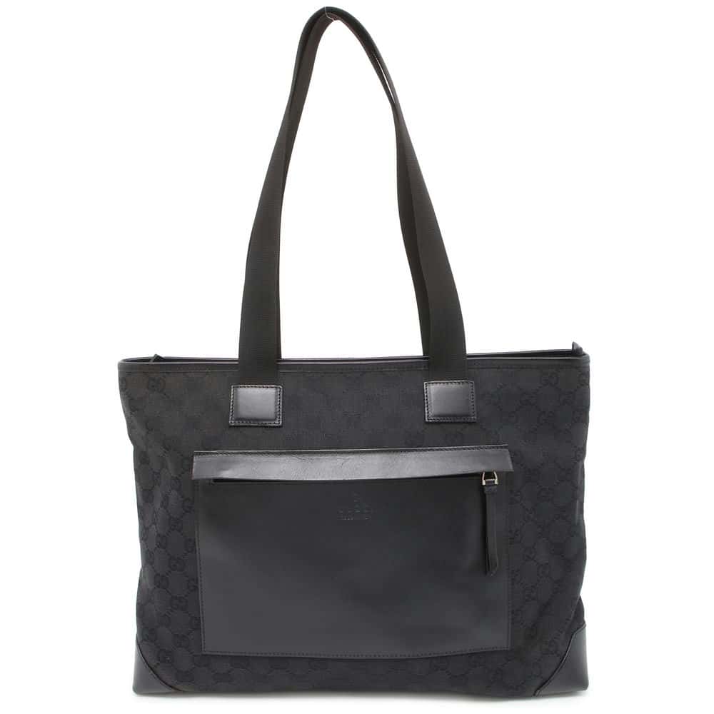 Gucci Leather Canvas Tote