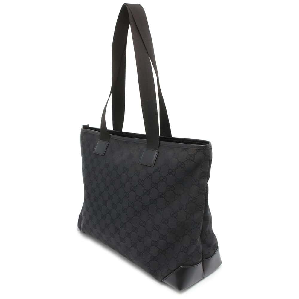 Gucci Leather Canvas Tote