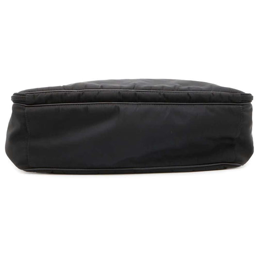 PRADA Briefcase Black Nylon Saffiano LeatherLeather Luxury Handbag